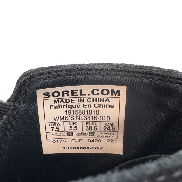 Sorel Evie II Lug Sole Leather Waterproof Outdoor Pull-On Boots Women's Size 7.5 - Picture 8 of 8